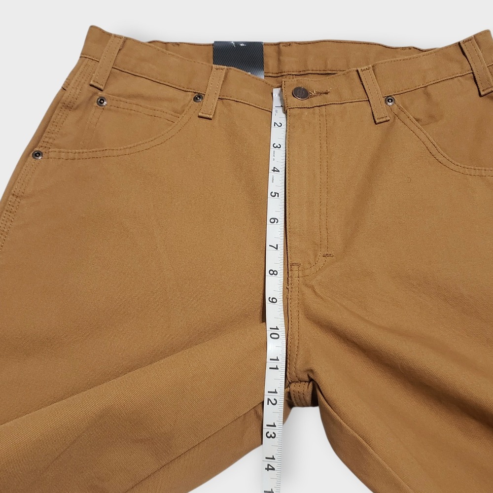 NWT Dickies Mens Carpenter Jeans Relaxed Fit Straight Leg Khaki Brown 33x34 - Picture 9 of 11